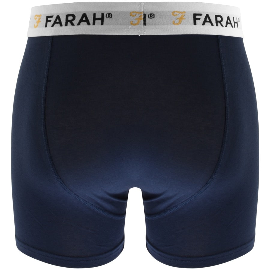 Alternative Image for ProductFarah Vintage Hamill 3 Pack Boxer Shorts Navy2